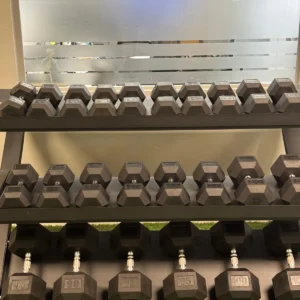 Buge Hex Dumbell Set With Rack 2